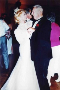 Dancing with my Grandfather after winning Miss Connecticut