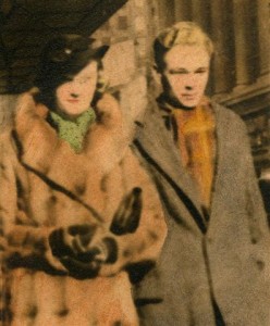 Broadway walk in winter 1930s