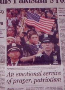 Scouts, Boy Scout, Boy Scout flying flag, patriotism, Credit - AP, scout in newspaper