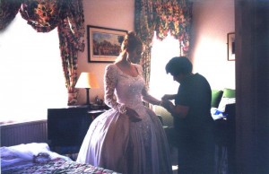 Seamstress, Seamstress dressing bride