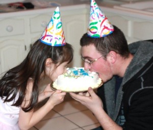 Superhero and Little Petal, Big Brother, little sister, birthday celebrations, birthday cake, birthday bite