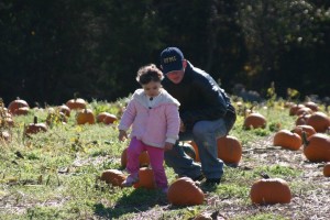 Superhero and Little Petal, Big Brother, little sister, pumpking picking